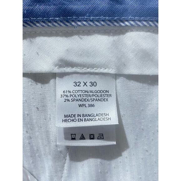 Haggar Khaki Pants Men's Size 32 x 30 Straight Leg Tan Brown Cotton Blend - Picture 4 of 8